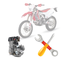 Снятие и установка двигателя (1 цилиндр)