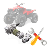 Кап.ремонт заднего редуктора квадроцикла со снятием и установкой