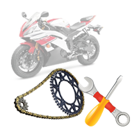 Замена цепи и звезд мотоцикла в комплексе