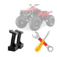 Установка подножек для второго пассажира на квадроцикл