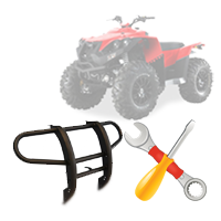 Установка силового бампера на квадроцикл