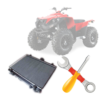 Замена радиатора системы охлаждения на квадроцикле