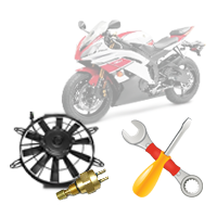 Замена датчика указателя температуры/включения вентилятора мотоцикла