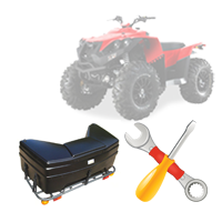 Установка кофра на квадроцикл с дополнительными электро элементами