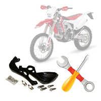 Установка защиты ручек руля