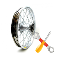 Правка спицованного диска мотоцикла