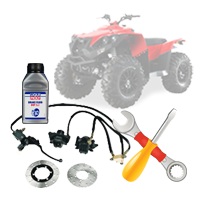 Прокачка гидравлического тормоза квадроцикла с заменой тормозной жидкости