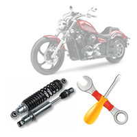 Ремонт заднего амортизатора мотоцикла