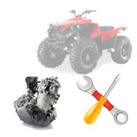 Кап ремонт ДВС квадроцикла со снятием